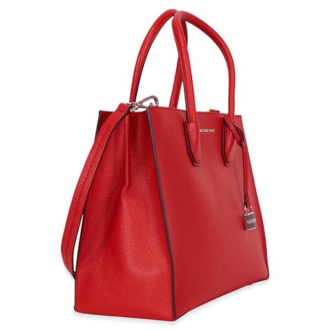 michael kors large mercer tote red|michael kors mercer large.